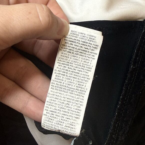 LAUREN Ralph Lauren Bel Aire Bandeau Black One-Piece Swimsuit L120742 Size 12 - Picture 5 of 5